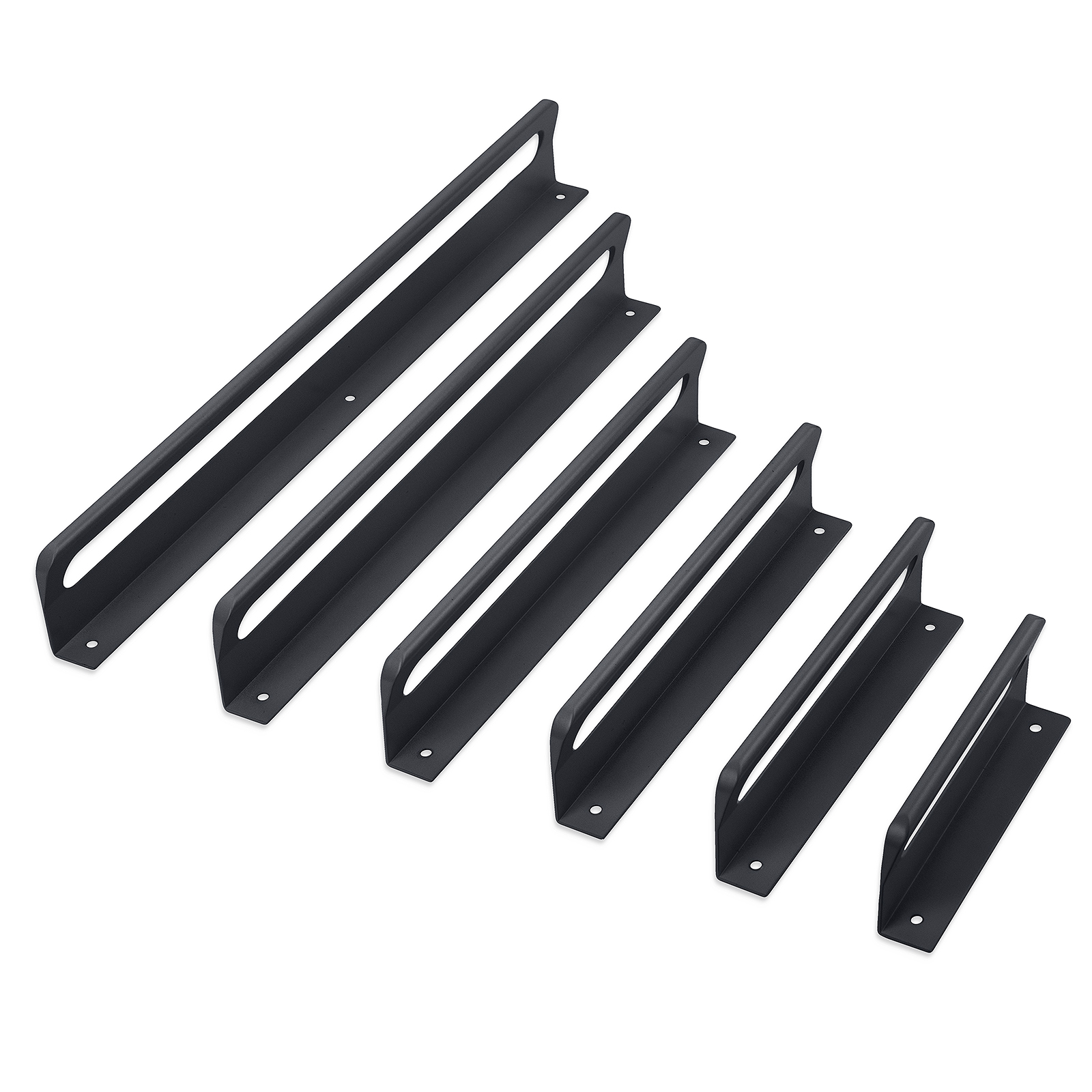 SMARTT UCHWYT KRAWĘDZIOWY UA08 czarny mat 192/212 06