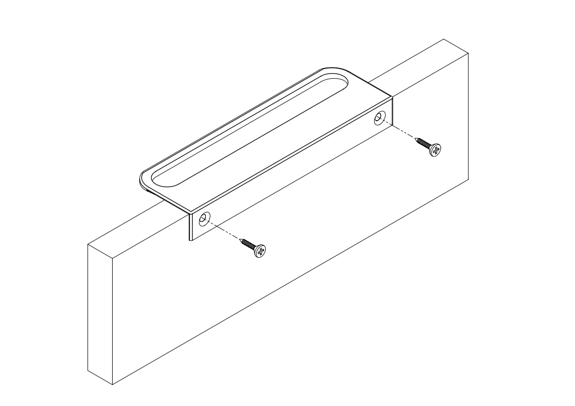 SMARTT UCHWYT KRAWĘDZIOWY UA08 złoty mat 192/212 UA_08_RIM-INSTRUKCJA