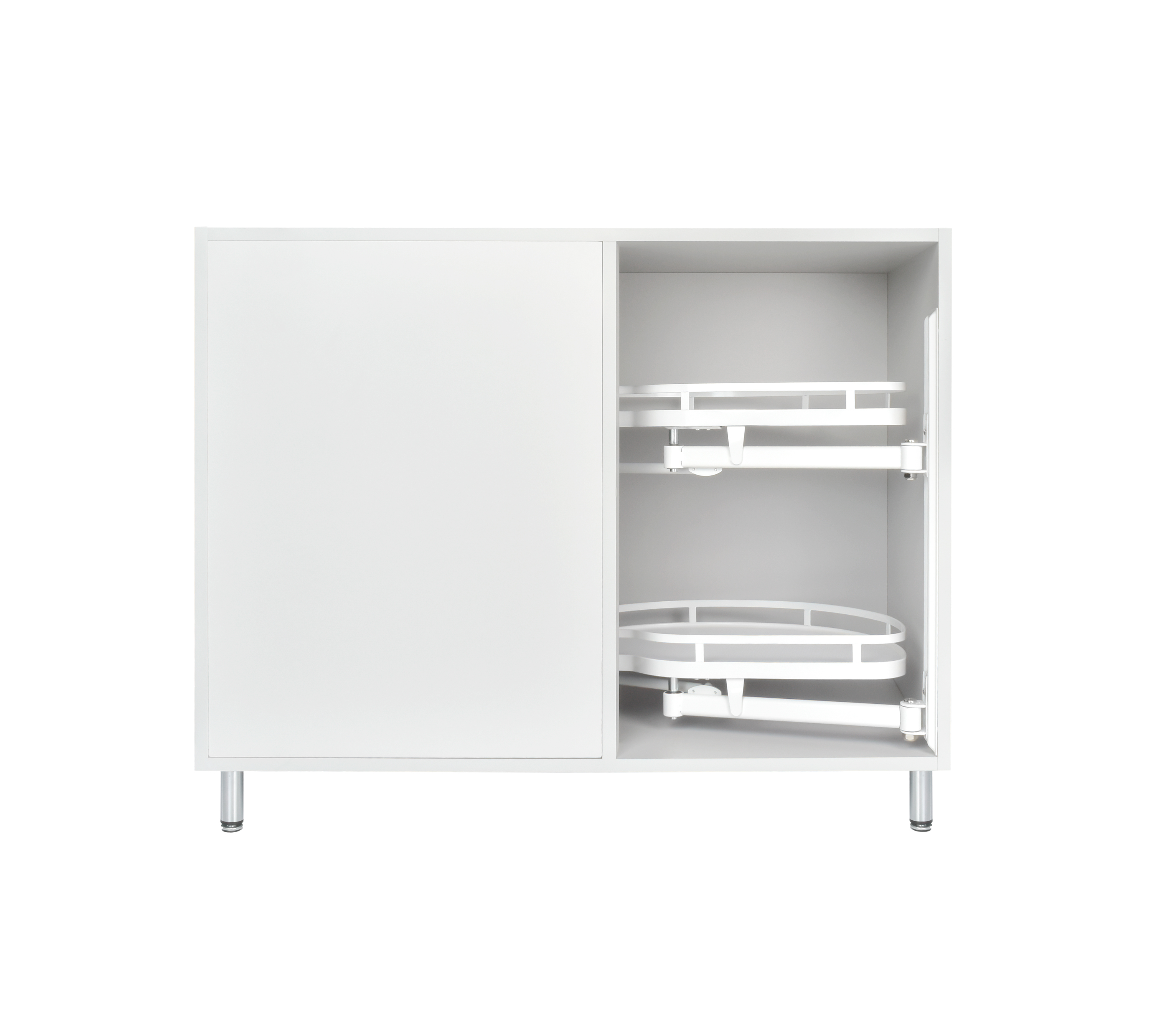 SMARTT KOSZ CORNER CARGO 1200 DO SZAFKI NAROŻNEJ PRAWY BIAŁY 3