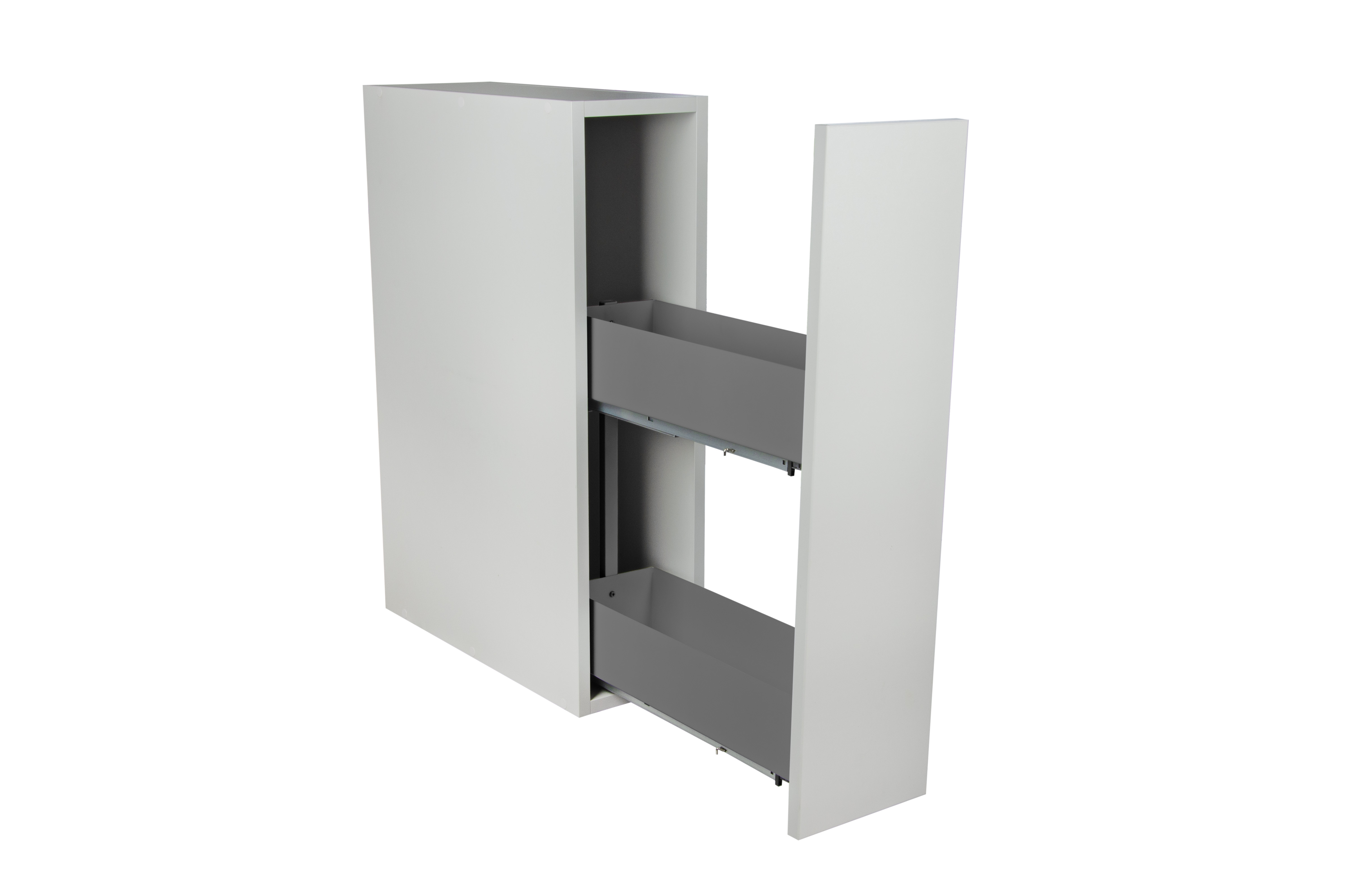 SMARTT KOSZ CARGO DO SZAFKI 20 CICHY DOMYK PEŁNE DNO WYSUW 2 POZIOMY PROWADNICE BLUM ANTRACYT 1