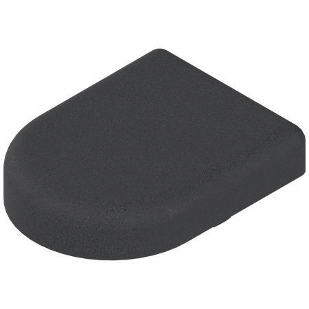 BLUM 84.4120 Zawias do drzwi szklanych - zaślepka puszki, w formie-D, CZARNY