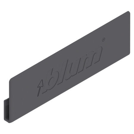 BLUM ABD.1000.BTABD V1000OG-M Zaślepka AVENTOS HK top / Zaślepka do MERIVOBOX, symetryczna, pogłębiony (blum), ANTRACYT MAT