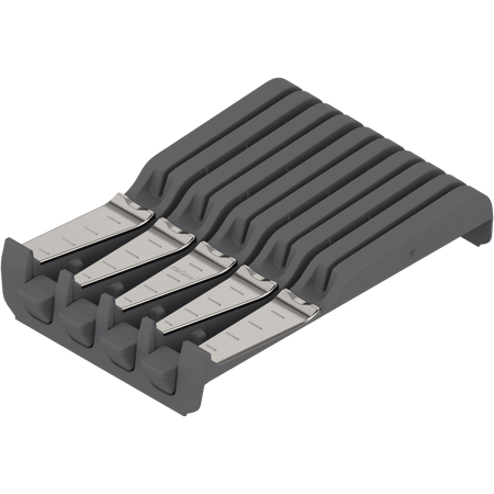 BLUM ZSZ.02M0 ORGA-LINE wkład na noże, na 4 duże i 5 małych noży, szerokość=177.5mm INOX