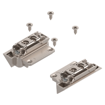 BLUM 20K4A00A02 AVENTOS HK-S do małych frontów uchylnych, Mocowanie frontu do wąskiej ramki aluminiowej (Zestaw), na wkręty