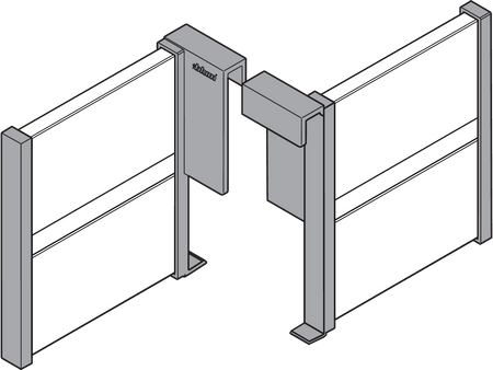 BLUM Z43L100S ORGA-LINE listwa podłużna, TANDEMBOX BIAŁY