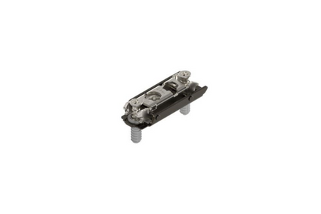 BLUM 177H3100E CLIP prowadnik, prosty, 0 mm, Stal, z kołkiem rozporowym EXPANDO, RW: mimośród, CZARNY ONYKS