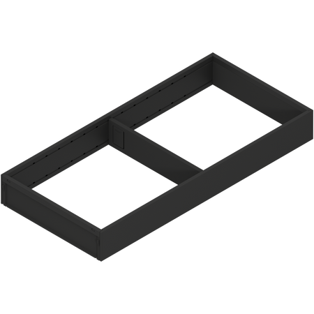 BLUM ZC7S450RS2 AMBIA-LINE ramki do szuflady standardowej, do LEGRABOX/MERIVOBOX, stal, dł.=450 mm, szerokość=200 mm CZARNY MAT