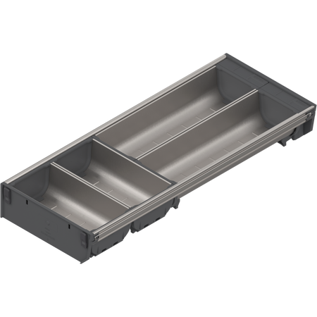 BLUM ZSI.500BI2N ORGA-LINE wkład z pojemnikami (częściowe wypełnienie), do szuflady standardowej TANDEMBOX, dł. NL=500 mm, szer.=192 mm INOX
