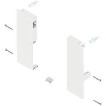 BLUM ZIF.76C0 Mocowanie frontu TANDEMBOX , wys. C, do szuflady wewnętrznej z pojedynczym relingiem, lewe+prawe, do TANDEMBOX antaro BIAŁY