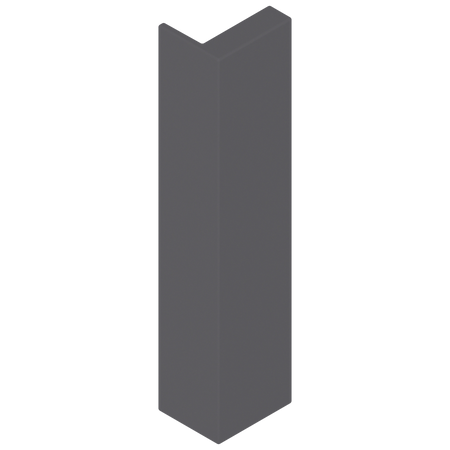 BLUM ZB4E00AK Zaślepka do MERIVOBOX, wysokość E, symetryczna, ANTRACYT MAT