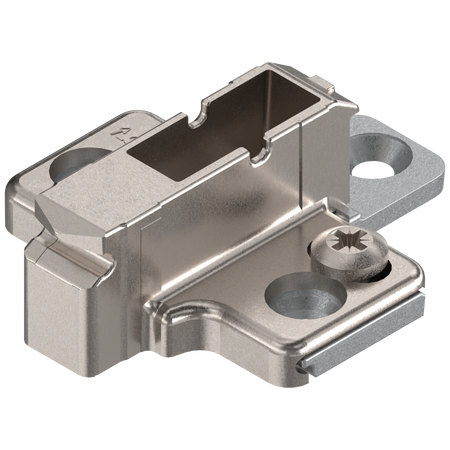 BLUM 175H9190 CLIP prowadnik, krzyżakowy, 9 mm, Cynk, wkręty EURO, RW: 2-częściowy