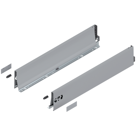 BLUM 378K6002S Bok szuflady TANDEMBOX, wys. K (115 mm), dł.=600 mm, lewy+prawy, do TANDEMBOX antaro SZARY