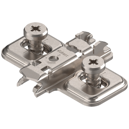 BLUM 173L8100 CLIP prowadnik, krzyżakowy, 0 mm, Stal, na zamont. EURO wkręty, RW: otwór podłużny