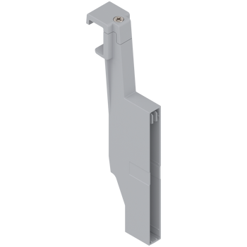 BLUM Z40D0002Z ORGA-LINE uchwyt listwy poprzecznej, do szuflady z wysokim frontem TANDEMBOX antaro, wysokość D, prawy, lewy JASNOSZARY