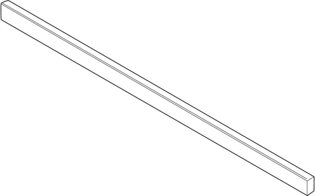 BLUM ZR7.1080U LEGRABOX Reling poprzeczny, do szer. korpusu KB=1200 mm, długość=1080 mm, do przycięcia anodowane z efektem stali nierdzewnej