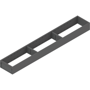 BLUM ZC7S650RS1 AMBIA-LINE ramki do szuflady standardowej, do LEGRABOX/MERIVOBOX, stal, dł.=650 mm, szerokość=100 mm ANTRACYT MAT