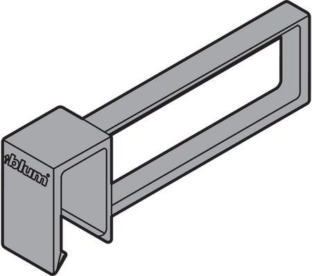 BLUM ZRU.11F0 ORGA-LINE Listwy podłużne do relingu poprzecznego, do TANDEMBOX antaro JASNOSZARY