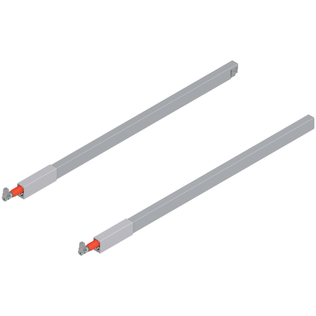 BLUM ZRG.487RSIReling podłużny TANDEMBOX (górny), do szuflady z wysokim frontem, dł.=550 mm, lewy+prawy, do TANDEMBOX antaro SZARY