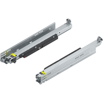 BLUM 766H4500T MOVENTO z TIP-ON, pełny wysuw do szuflady drewnianej, 60 kg, dł.=450 mm, wymaga sprzęgła, lewa+prawa