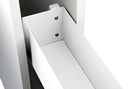 SMARTT KOSZ CARGO DO SZAFKI 15 CICHY DOMYK PEŁNE DNO WYSUW 2 POZIOMY LEWY BIAŁY