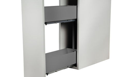 SMARTT KOSZ CARGO DO SZAFKI 20 CICHY DOMYK PEŁNE DNO WYSUW 2 POZIOMY PROWADNICE BLUM PRAWY ANTRACYT