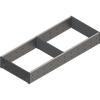 BLUM ZSI.500FI2N ORGA-LINE wkład z przegródkami (częściowe wypełnienie), do szuflady standardowej TANDEMBOX, dł. NL=500 mm, szer. korpusu KB=1200 mm, szer.=194 mm INOX
