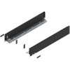 BLUM 770M5502S Bok szuflady LEGRABOX, wysokość M (90.5 mm), dł.=550 mm, lewy+prawy, do LEGRABOX pure CZARNY CARBON MAT