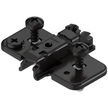 BLUM PROWADNIK 174H7130E CLIP prowadnik, krzyżakowy, 3 mm, Stal, EXPANDO (zamont. specj. wkręty z kołkiem rozporowym), RW: mimośród, CZARNY ONYKS