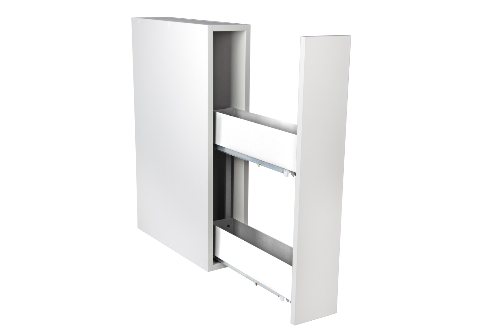 SMARTT KOSZ CARGO DO SZAFKI 15 CICHY DOMYK PEŁNE DNO WYSUW 2 POZIOMY PROWADNICE BLUM LEWY BIAŁY pol_pl_SMARTT-CARGO-BLUM-SMALL-L-150-lewy-bialy-2961_1