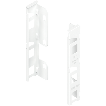 BLUM ZB7K000S Uchwyt drewnianej ścianki tylnej LEGRABOX, wys. K (144 mm), prawy+lewy BIAŁY MAT