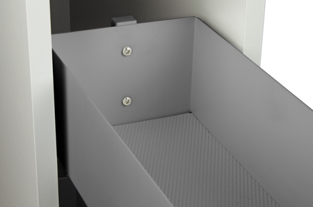 SMARTT KOSZ CARGO DO SZAFKI 20 CICHY DOMYK PEŁNE DNO WYSUW 2 POZIOMY LEWY ANTRACYT