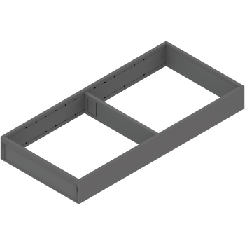 BLUM ZC7S450RS2 AMBIA-LINE ramki do szuflady standardowej, do LEGRABOX/MERIVOBOX, stal, dł.=450 mm, szerokość=200 mm ANTRACYT MAT