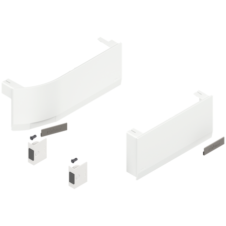 BLUM 23K8000 Front uchylny AVENTOS HK top, zestaw zaślepek (włącznie z Włącznik wpuszczany, w kpl.), lewa/prawa, do SERVO-DRIVE BIAŁY