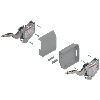 BLUM 20K2B00.06AVENTOS HK-S do małych frontów uchylnych, siłownik (Zestaw), współczynnik mocy=220-500 przy 2 szt. JASNOSZARY