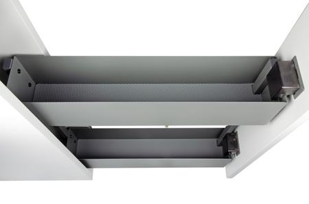 SMARTT KOSZ CARGO DO SZAFKI 15 CICHY DOMYK PEŁNE DNO WYSUW 2 POZIOMY PROWADNICE BLUM LEWY ANTRACYT