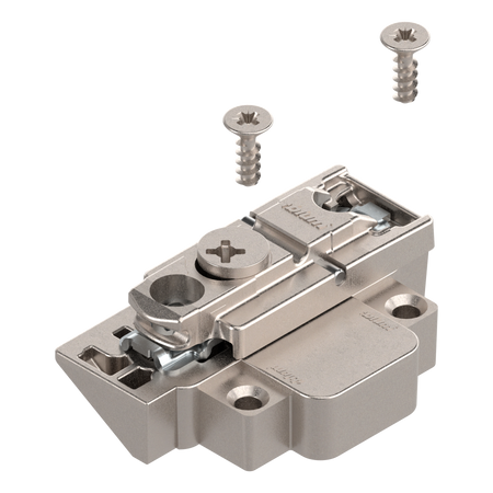 BLUM 175H5B00 CLIP prowadnik, prosty, Cynk, Wkręty, RW: mimośród, lew., do wąskiej ramki aluminiowej