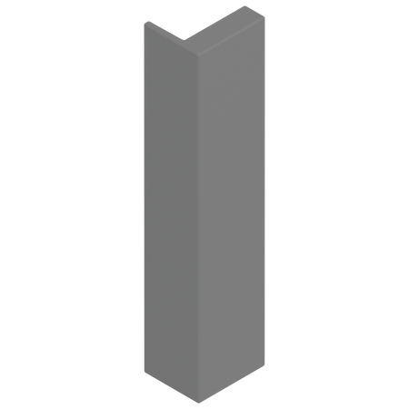 BLUM ZB4E00AK Zaślepka do MERIVOBOX, wysokość E, symetryczna, SZARY INDIUM MAT