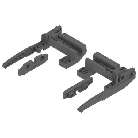 BLUM 295F5700 Blokada szuflady tackowej, grubość boku F 19mm CIEMNOSZARA