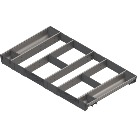 BLUM ZSI.90VUI6 ORGA-LINE wkład kombi (całkowite wypełnienie), do szuflady standardowej TANDEMBOX, dł. NL=500 mm, szer. korpusu KB=900 mm INOX
