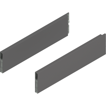 BLUM ZL4.400S.E MERIVOBOX BOXCAP, dł.=400 mm, wysokość E, lewy+prawy, ANTRACYT MAT