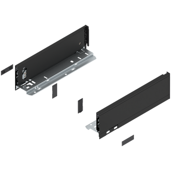 BLUM 770M3002S Bok szuflady LEGRABOX, wysokość M (90.5 mm), dł.=300 mm, lewy/prawy, do LEGRABOX pure CZARNY MAT