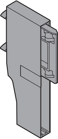 BLUM Z40H0002Z ORGA-LINE uchwyt listwy poprzecznej, do szuflady z wysokim frontem TANDEMBOX plus, prawy, lewy CIEMNOSZARY