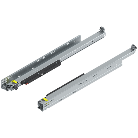 BLUM 766H6500T MOVENTO z TIP-ON, pełny wysuw, prowadnica, 70 kg, dł.=650 mm, wymaga sprzęgła, lewa+prawa