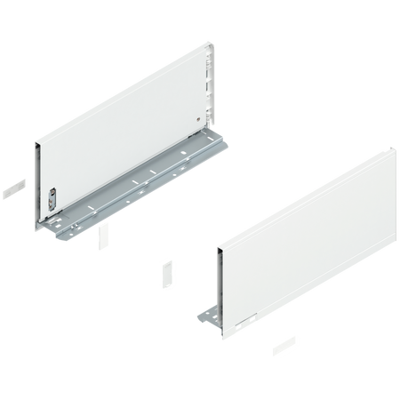 BLUM 770C4002S Bok szuflady LEGRABOX, wysokość C (177 mm), dł.=400 mm, lewy+prawy, do LEGRABOX pure BIAŁY MAT