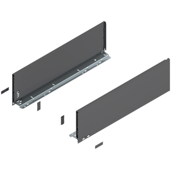 BLUM 770C6002S Bok szuflady LEGRABOX, wysokość C (177 mm), dł.=600 mm, lewy+prawy, do LEGRABOX pure ANTRACYT MAT