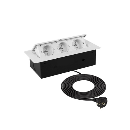 Design Light KOMBI BOX gniazdo meblowe, kolor biały