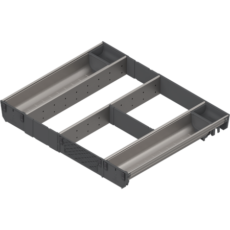 BLUM ZSI.60VUI4 ORGA-LINE wkład kombi (całkowite wypełnienie), do szuflady standardowej TANDEMBOX, dł. NL=450 mm, szer. korpusu KB=600 mm INOX