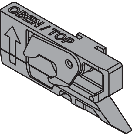 BLUM Z80.000V CABLOXX  prawa Jednostka blokująca CZARNY