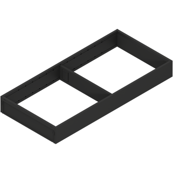 BLUM ZC7S450RS2 AMBIA-LINE ramki do szuflady standardowej, do LEGRABOX/MERIVOBOX, stal, dł.=450 mm, szerokość=200 mm CZARNY MAT