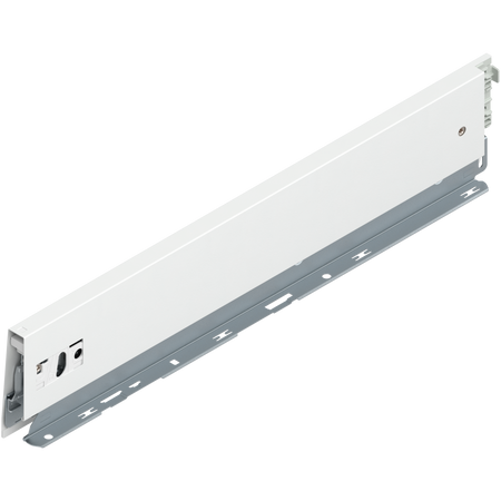 BLUM 470M4502S Bok MERIVOBOX, wysokość M (91 mm), dł.=450 mm, lewy, JEDWABIŚCIE BIAŁY MAT